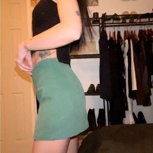 Princess Polly green mini skirt - size 2